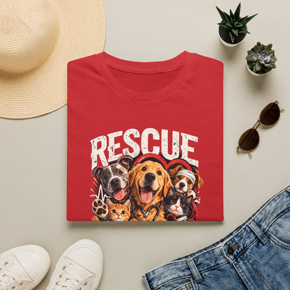 Rescue Squad T-Shirt - Cute Rescue Dogs Graphic Tee for Animal Lovers