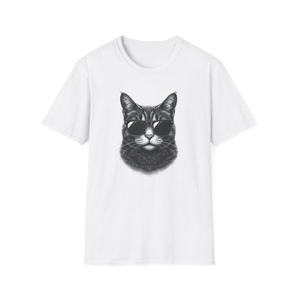 Cat With Sunglasses T-Shirt — Cool Retro Cat Graphic Tee