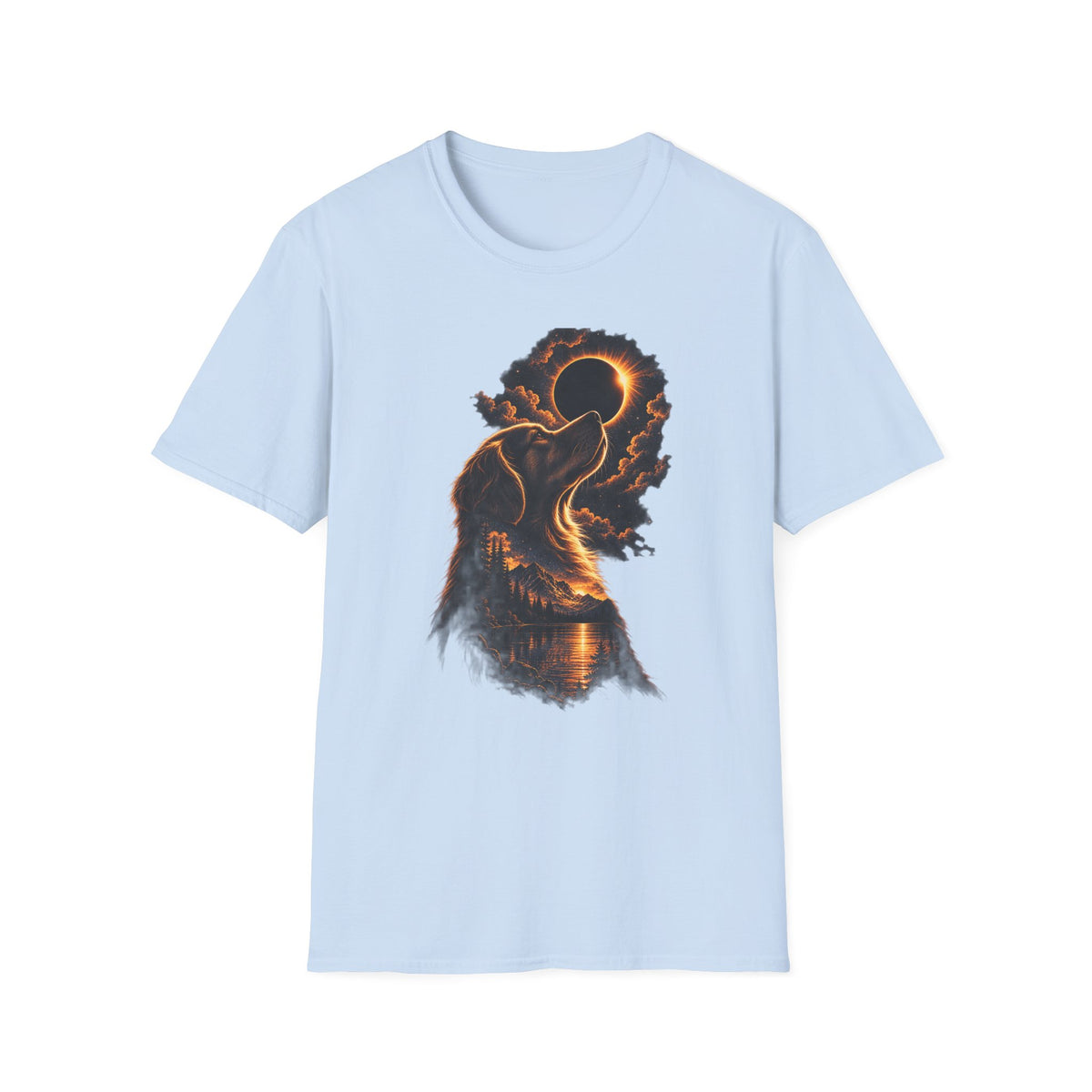 Dog Eclipse T-Shirt — Celestial Howl Graphic Tee