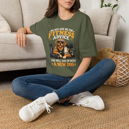 Do Not Ask Me for Fitness Advice T-Shirt — Funny Dog Trainer Gym Shirt