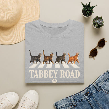 Tabbey Road T-Shirt — Cats Crossing Beatles Parody Tee