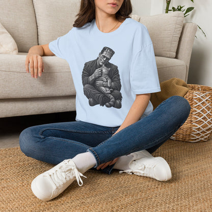 Frankenstein Holding Kitty T-Shirt — Cute Gothic Horror Tee