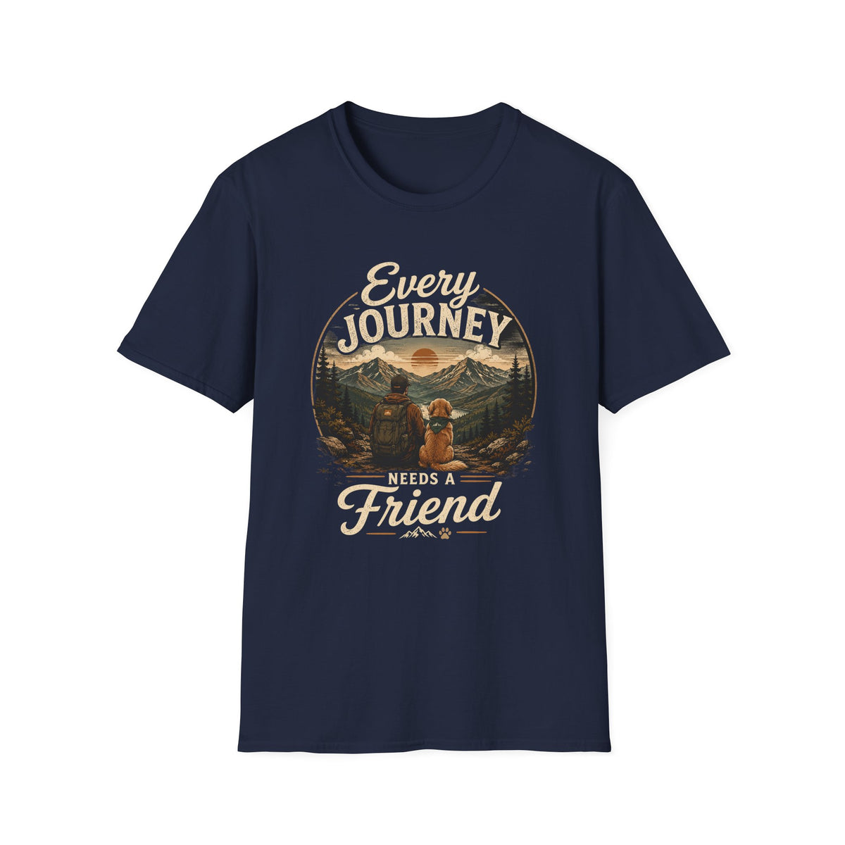 Every Journey T-Shirt — "Every Journey Needs a Friend" Adventure Graphic Tee