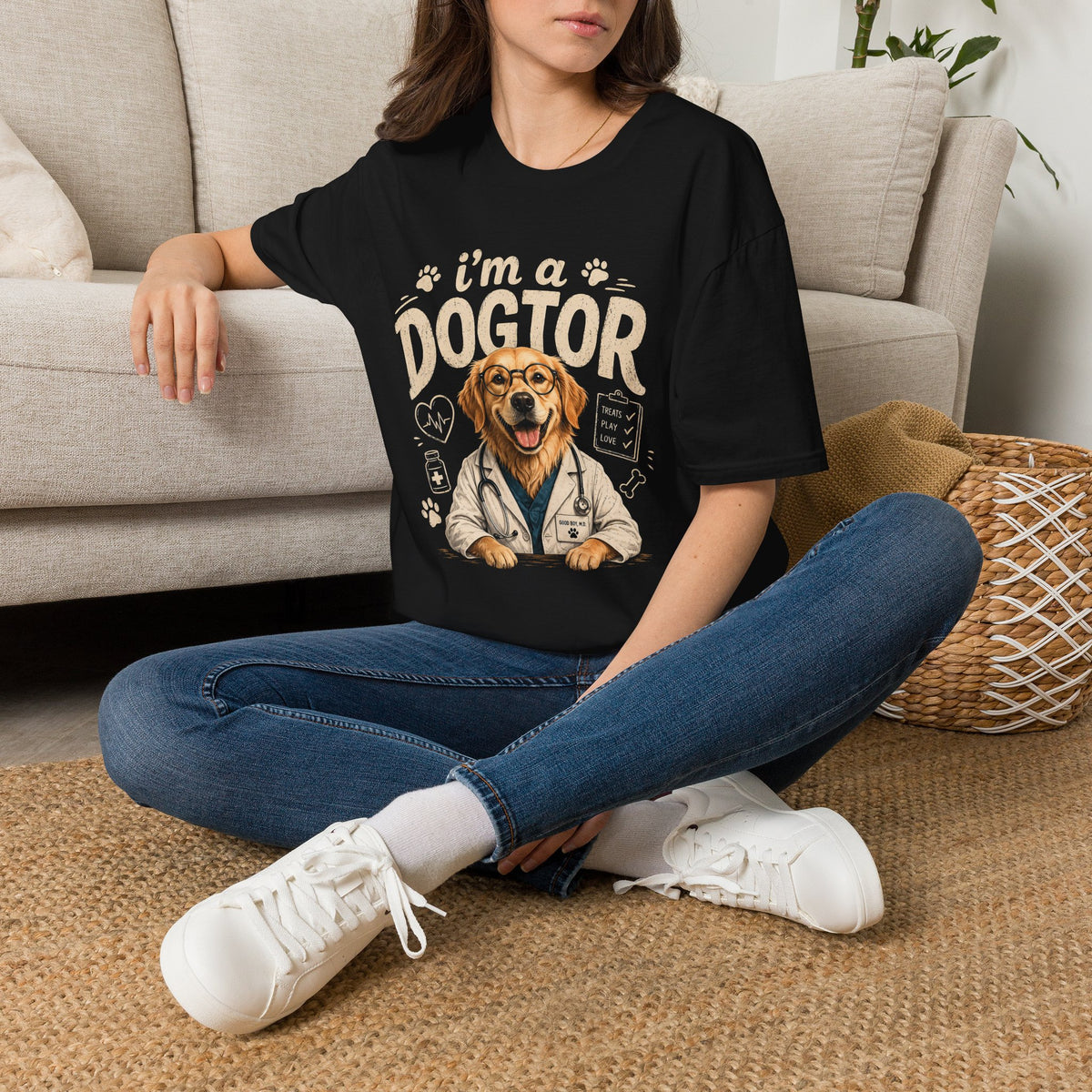 I’m a Dogtor T‑Shirt — Cute Veterinarian Dog Graphic Tee for Dog Lovers
