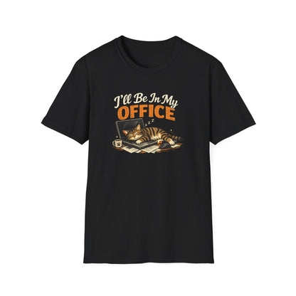 T-Shirt — I'll Be In My Office (Sleeping Cat) Cute Cat Lover Tee
