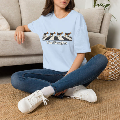 Beagles Crossing T-Shirt — "The Beagles" Abbey Road Style Dog Tee