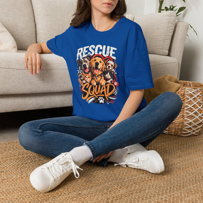 Rescue Squad T-Shirt - Cute Rescue Dogs Graphic Tee for Animal Lovers