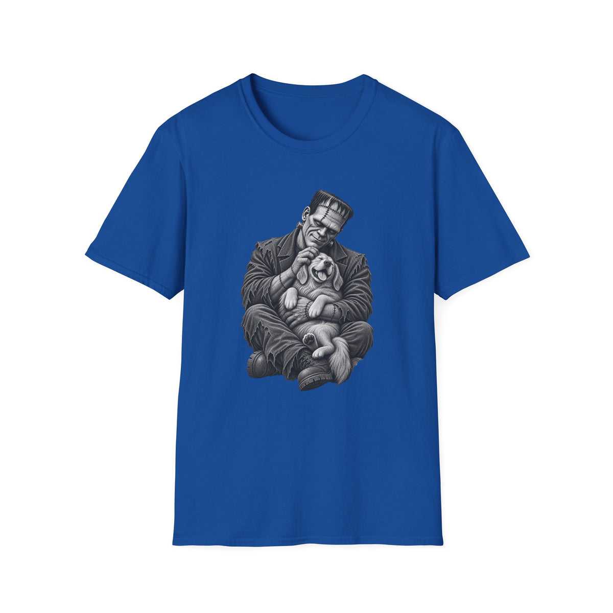Frankenstein & Puppy Graphic T-Shirt