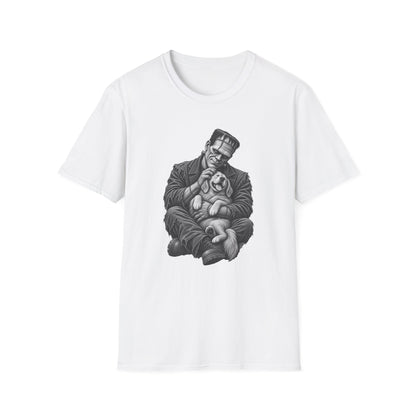 Frankenstein & Puppy Graphic T-Shirt