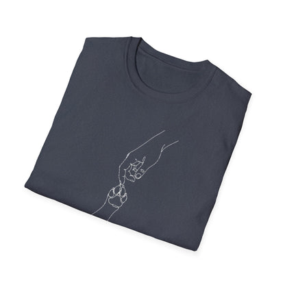Paws & Peace Cat Paw Print T-Shirt