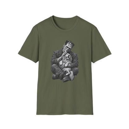 Frankenstein & Puppy Graphic T-Shirt