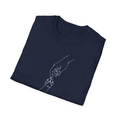 Paws & Peace Cat Paw Print T-Shirt