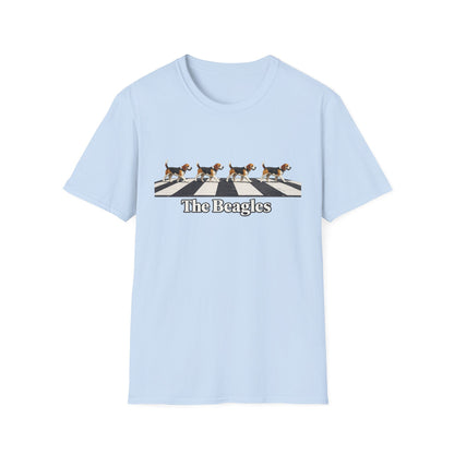 Beagles Crossing T-Shirt — "The Beagles" Abbey Road Style Dog Tee