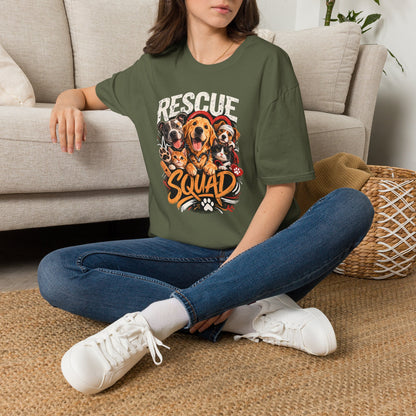 Rescue Squad T-Shirt - Cute Rescue Dogs Graphic Tee for Animal Lovers