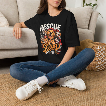 Rescue Squad T-Shirt - Cute Rescue Dogs Graphic Tee for Animal Lovers