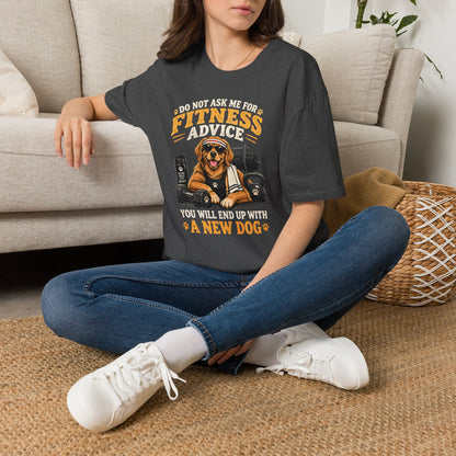 Do Not Ask Me for Fitness Advice T-Shirt — Funny Dog Trainer Gym Shirt