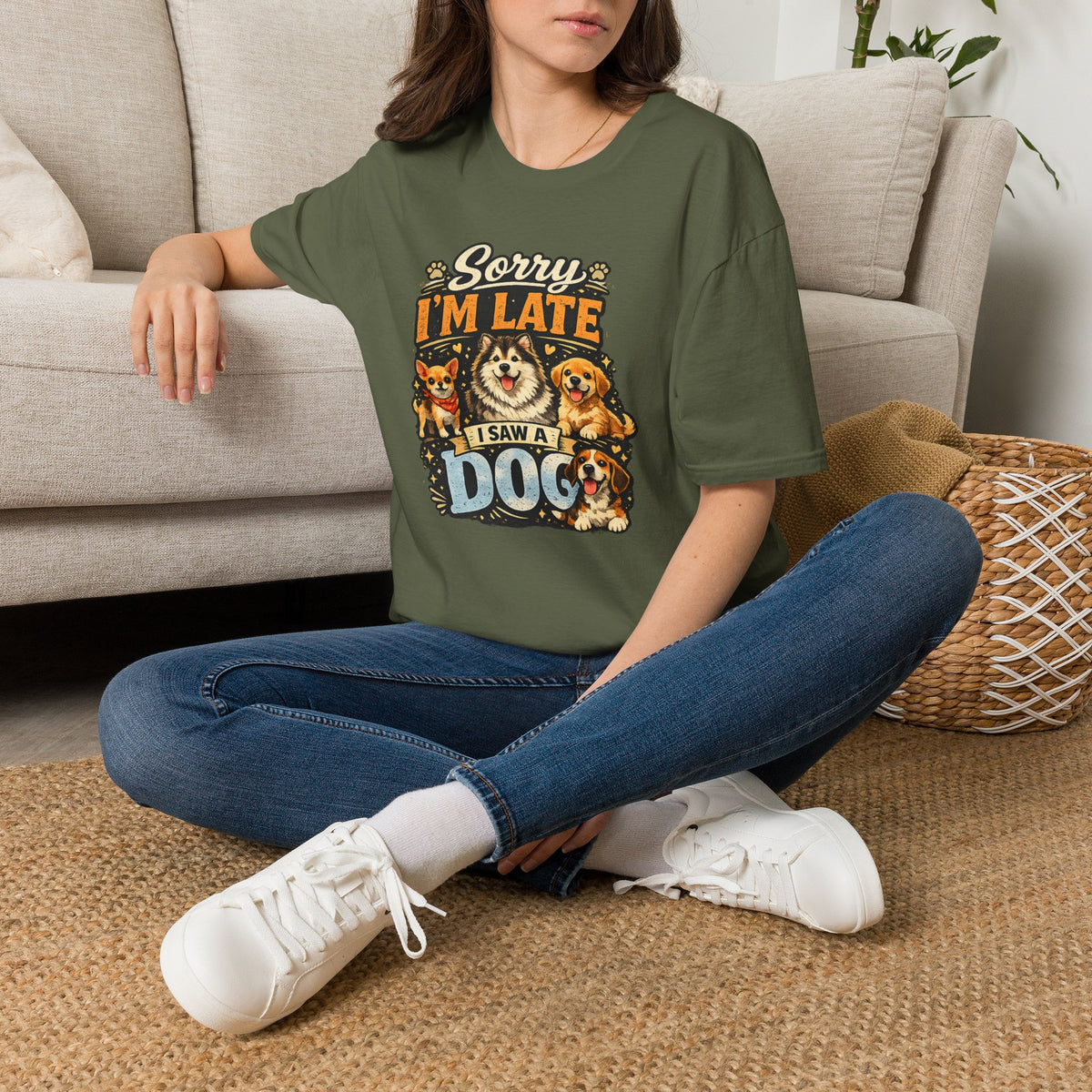 Sorry I’m Late I Saw A Dog T-Shirt