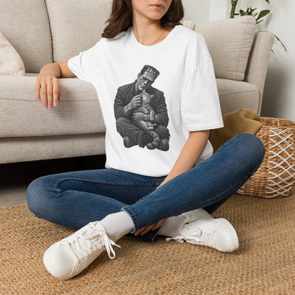 Frankenstein Holding Kitty T-Shirt — Cute Gothic Horror Tee