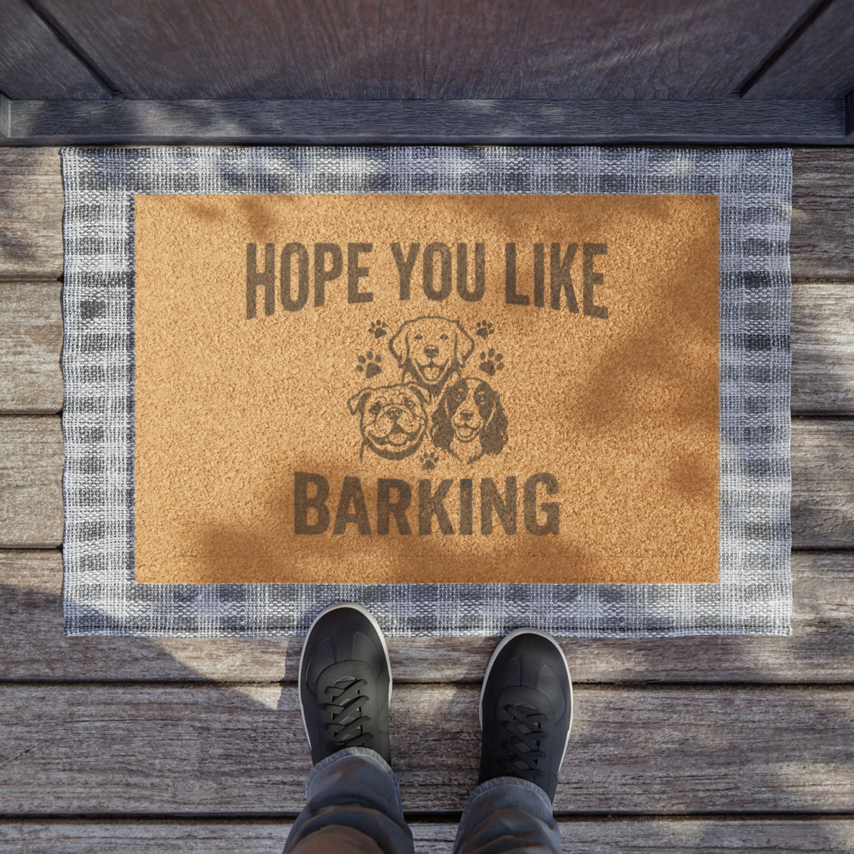 Hope You Like Barking Doormat – Funny Dog Lover Welcome Mat