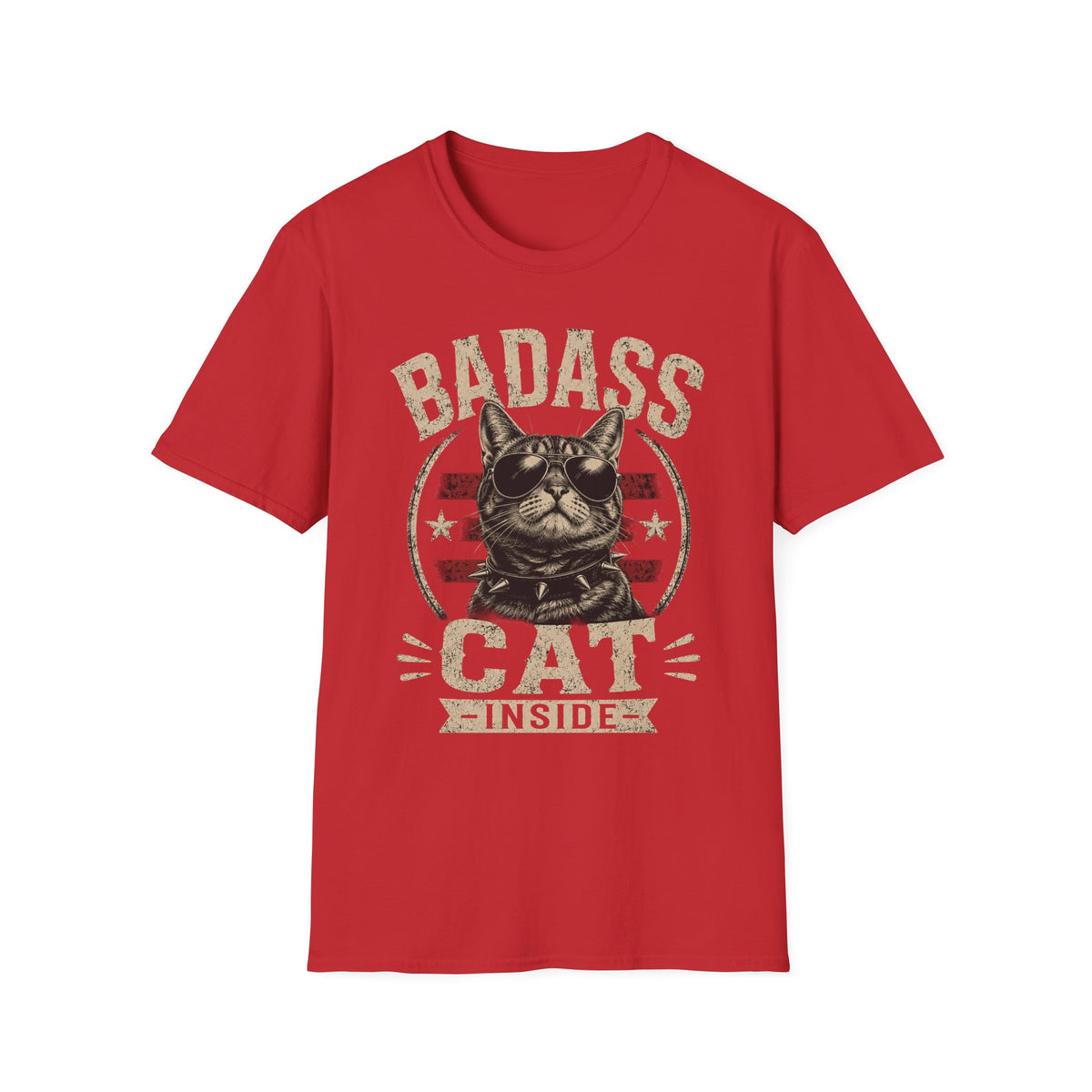 Badass Cat T-Shirt — Retro Sunglasses Cat Graphic Tee