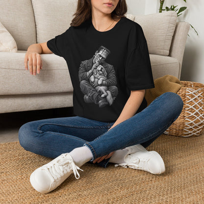 Frankenstein & Puppy Graphic T-Shirt