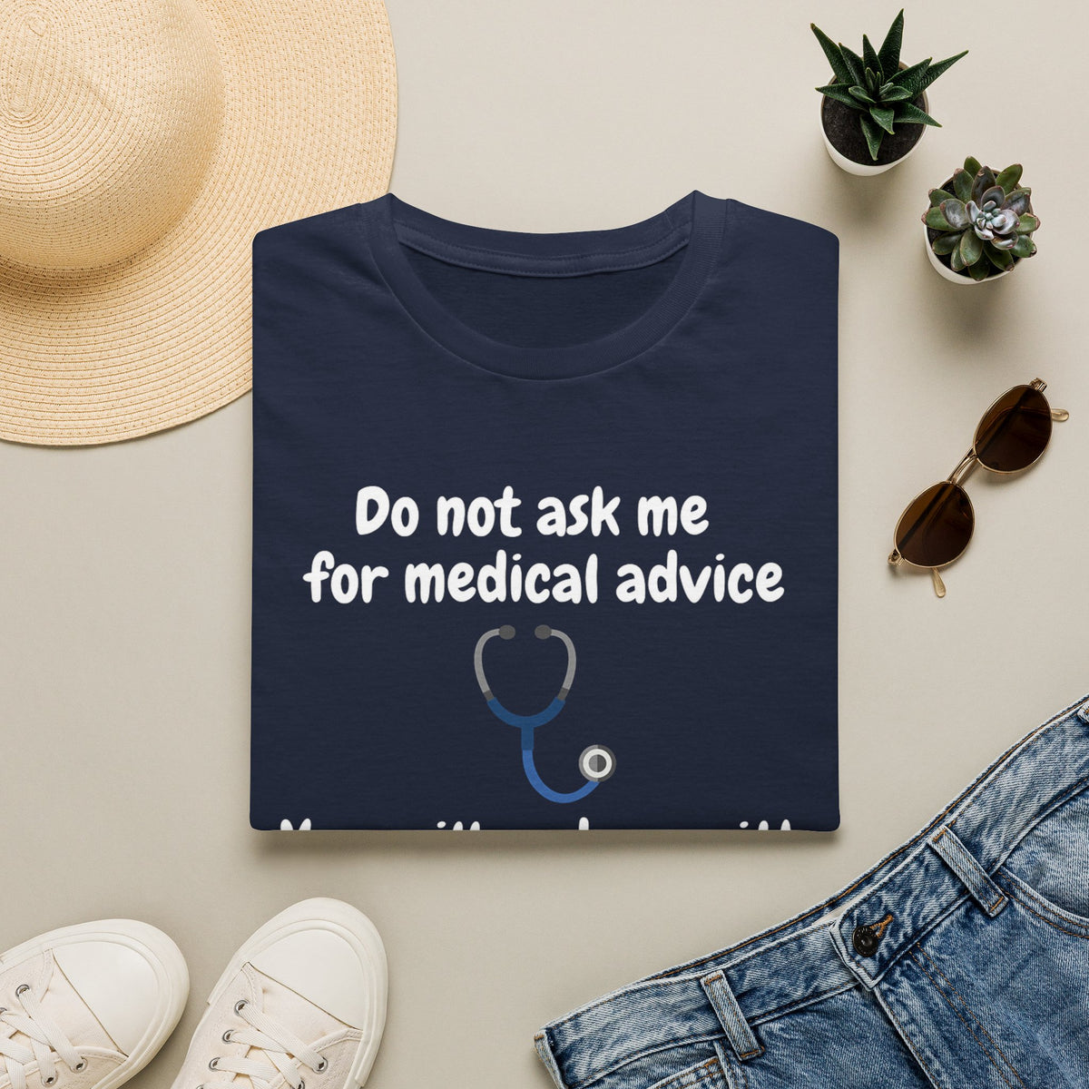 Do Not Ask Me for Medical Advice T‑Shirt — Funny Doctor & Dog Lover Tee