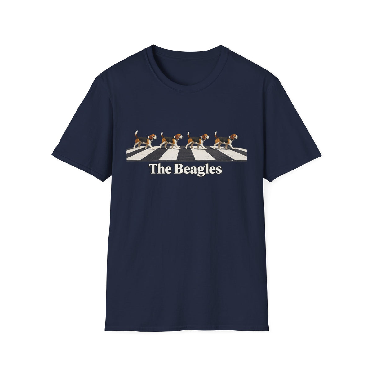 Beagles Crossing T-Shirt — "The Beagles" Abbey Road Style Dog Tee