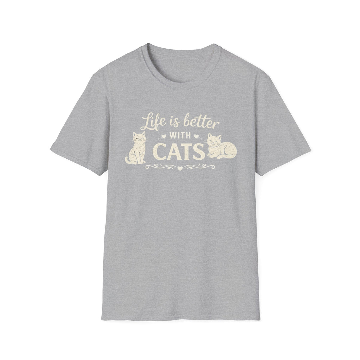 Life Is Better With Cats T-Shirt — Cute Cat Lover Tee