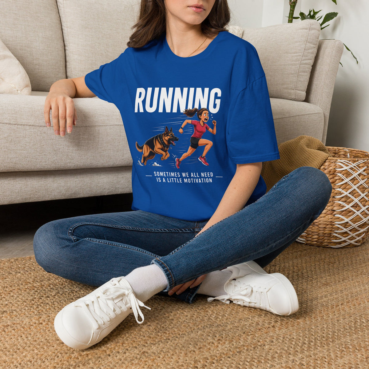 Running T-Shirt — "Sometimes We All Need a Little Motivation" Graphic Tee