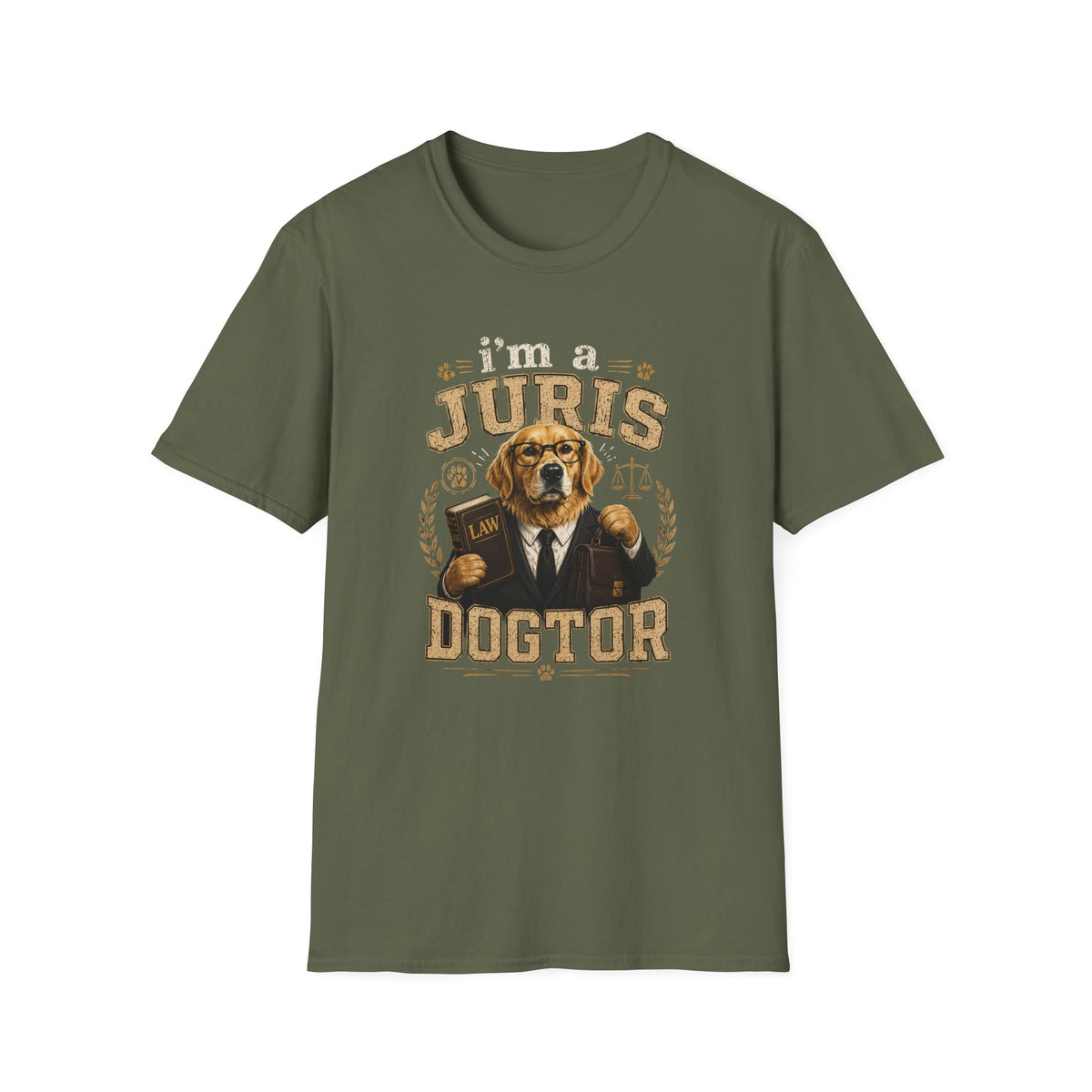 I'm a Juris Dogtor T-Shirt — Funny Lawyer Dog Graphic Tee for Law Students & Attorneys