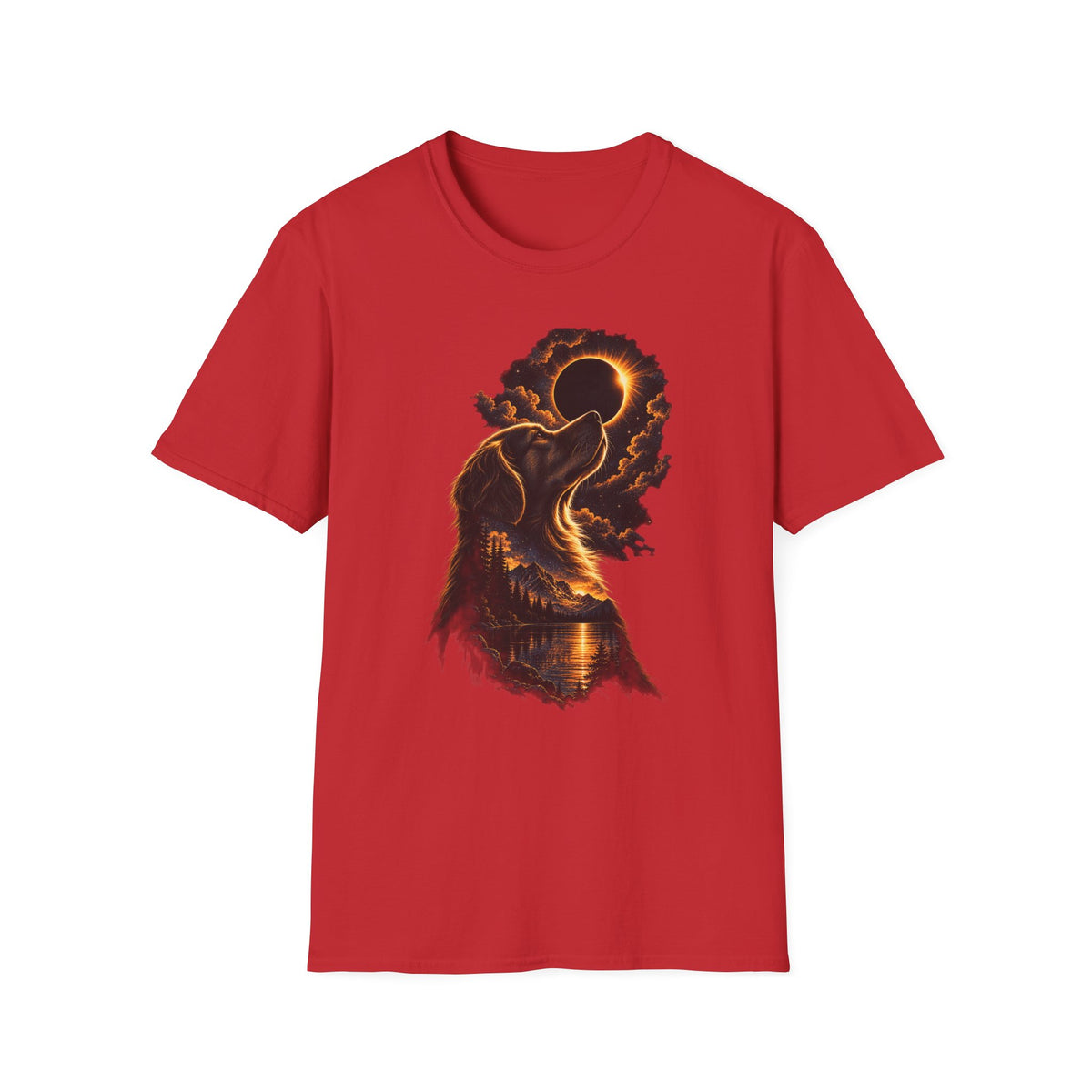 Dog Eclipse T-Shirt — Celestial Howl Graphic Tee