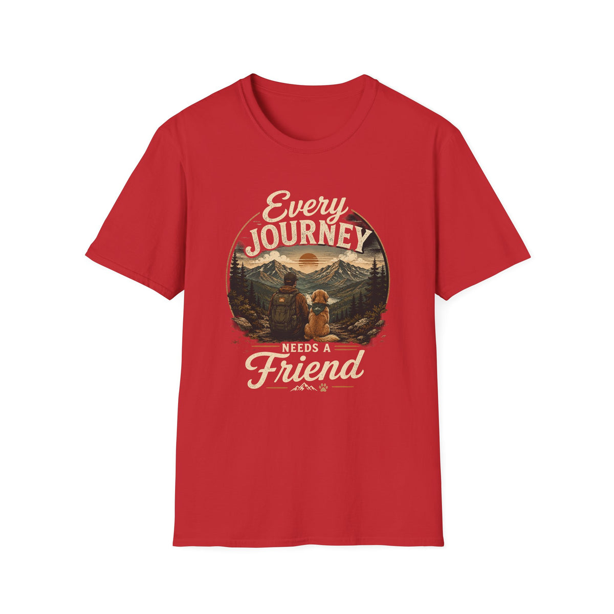 Every Journey T-Shirt — "Every Journey Needs a Friend" Adventure Graphic Tee