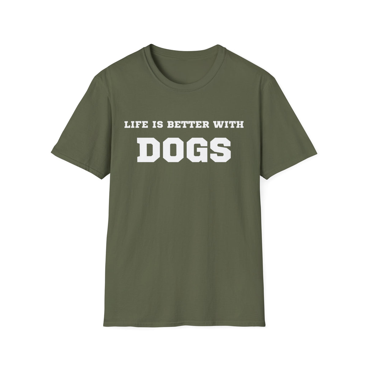 “Life Is Better With Dogs” Dog Lover T-Shirt