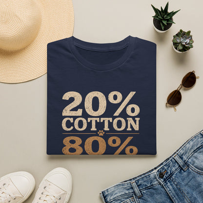 Dog Mom T-Shirt — 20% Cotton 80% Dog Hair Graphic Tee
