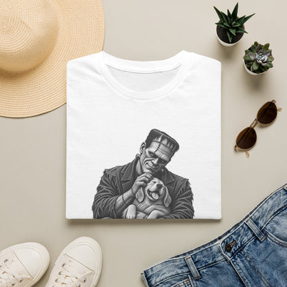 Frankenstein & Puppy Graphic T-Shirt