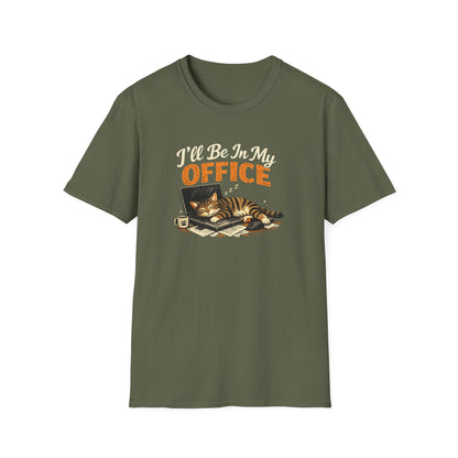 T-Shirt — I'll Be In My Office (Sleeping Cat) Cute Cat Lover Tee