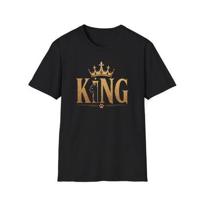 King Crown Graphic T-Shirt — Gold Royalty Tee