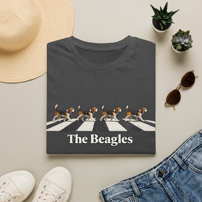 Beagles Crossing T-Shirt — "The Beagles" Abbey Road Style Dog Tee