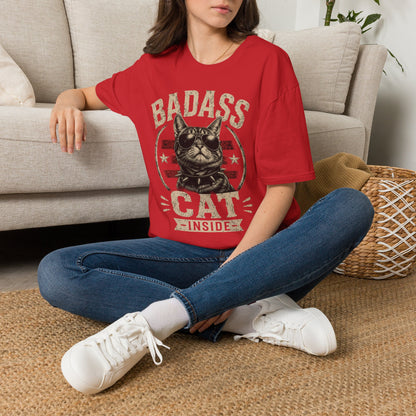 Badass Cat T-Shirt — Retro Sunglasses Cat Graphic Tee