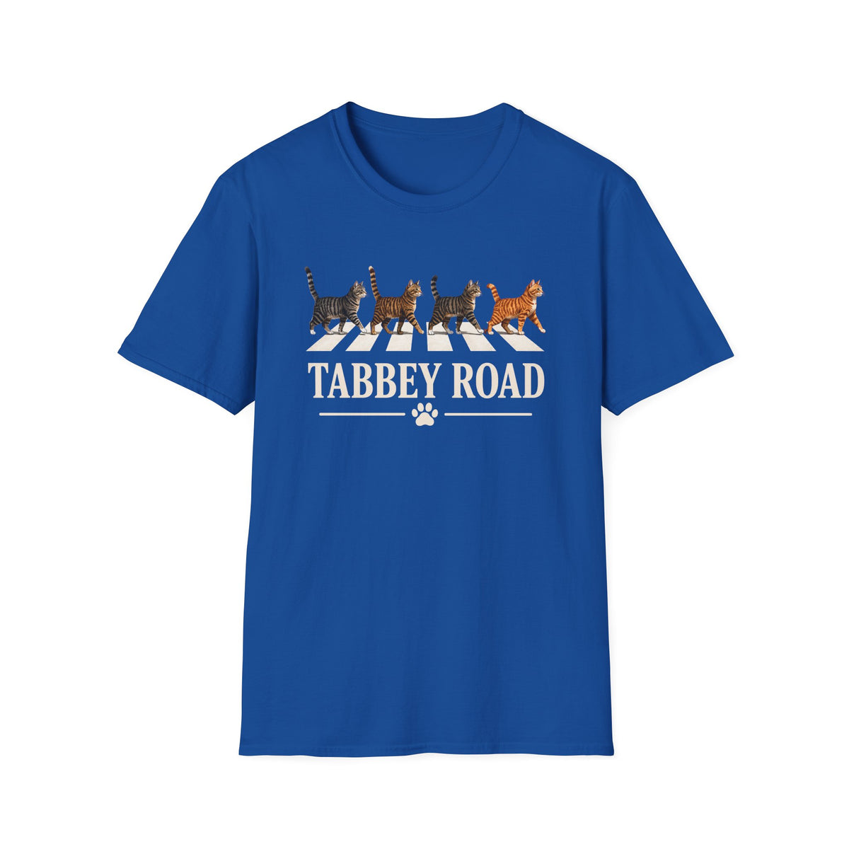 Tabbey Road T-Shirt — Cats Crossing Beatles Parody Tee