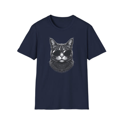 Cat With Sunglasses T-Shirt — Cool Retro Cat Graphic Tee