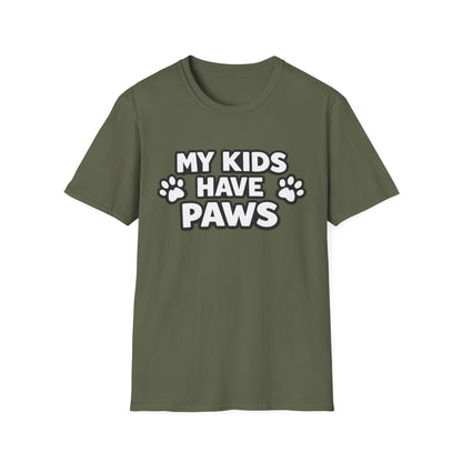 T-Shirt — "My Kids Have Paws" | Funny Pet Parent Tee