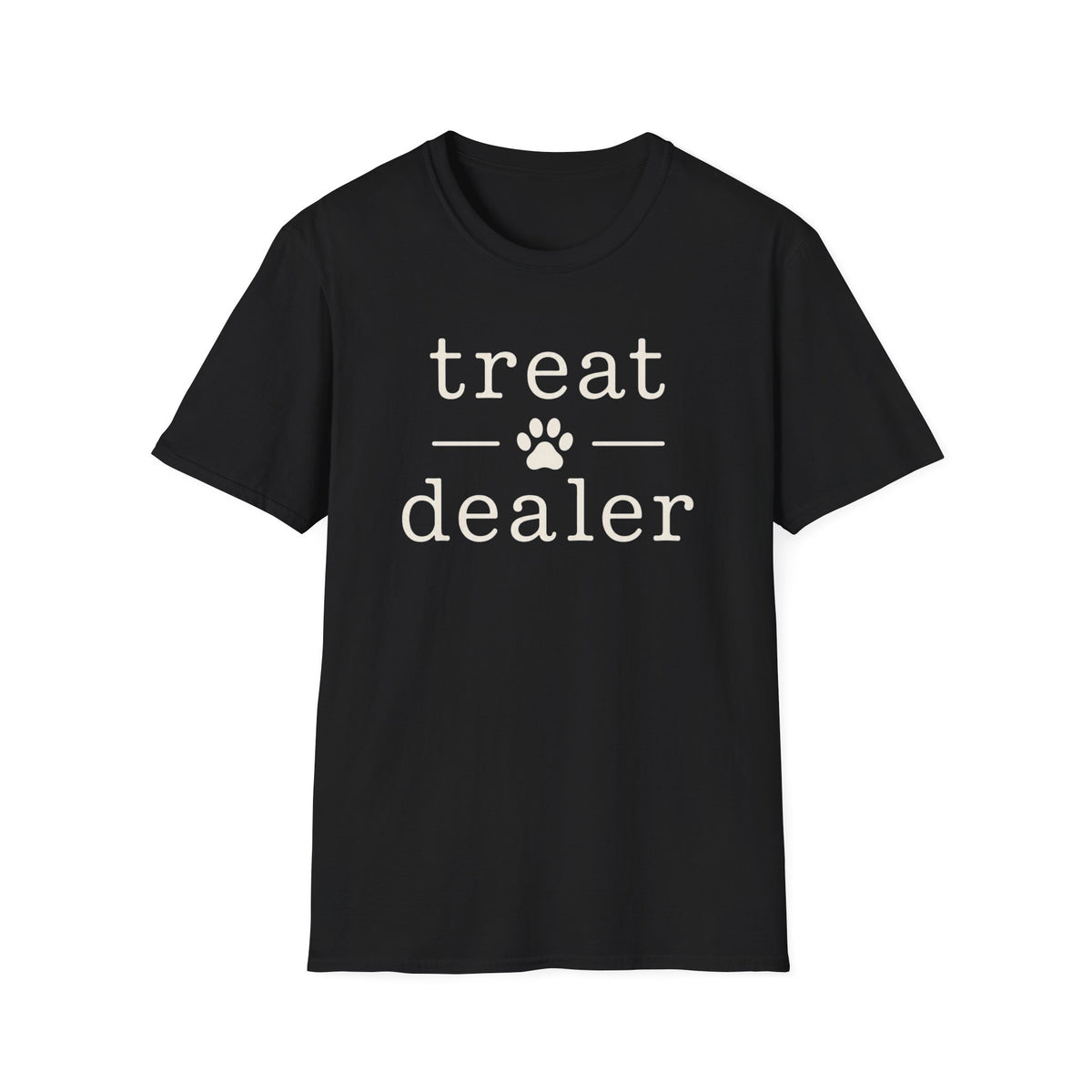 Treat Dealer T-Shirt — Funny Paw Print Shirt for Dog Lovers