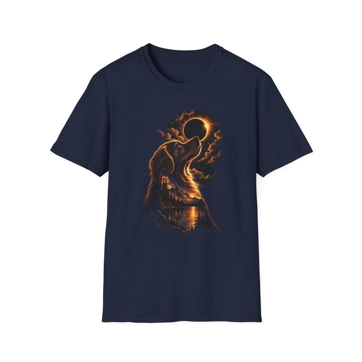 Dog Eclipse T-Shirt — Celestial Howl Graphic Tee