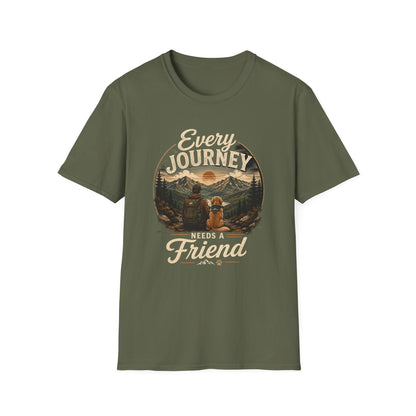 Every Journey T-Shirt — "Every Journey Needs a Friend" Adventure Graphic Tee