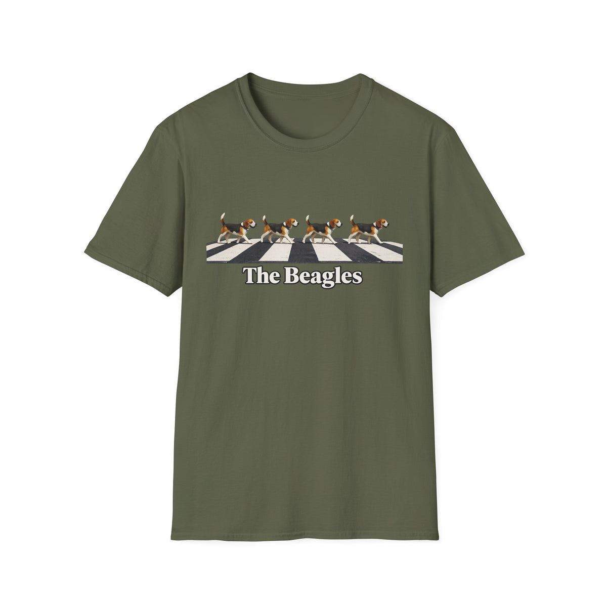 Beagles Crossing T-Shirt — "The Beagles" Abbey Road Style Dog Tee
