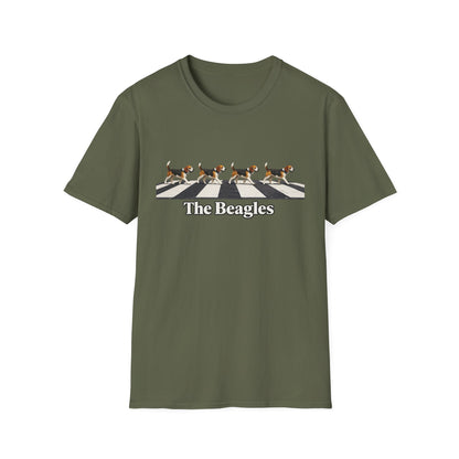 Beagles Crossing T-Shirt — "The Beagles" Abbey Road Style Dog Tee