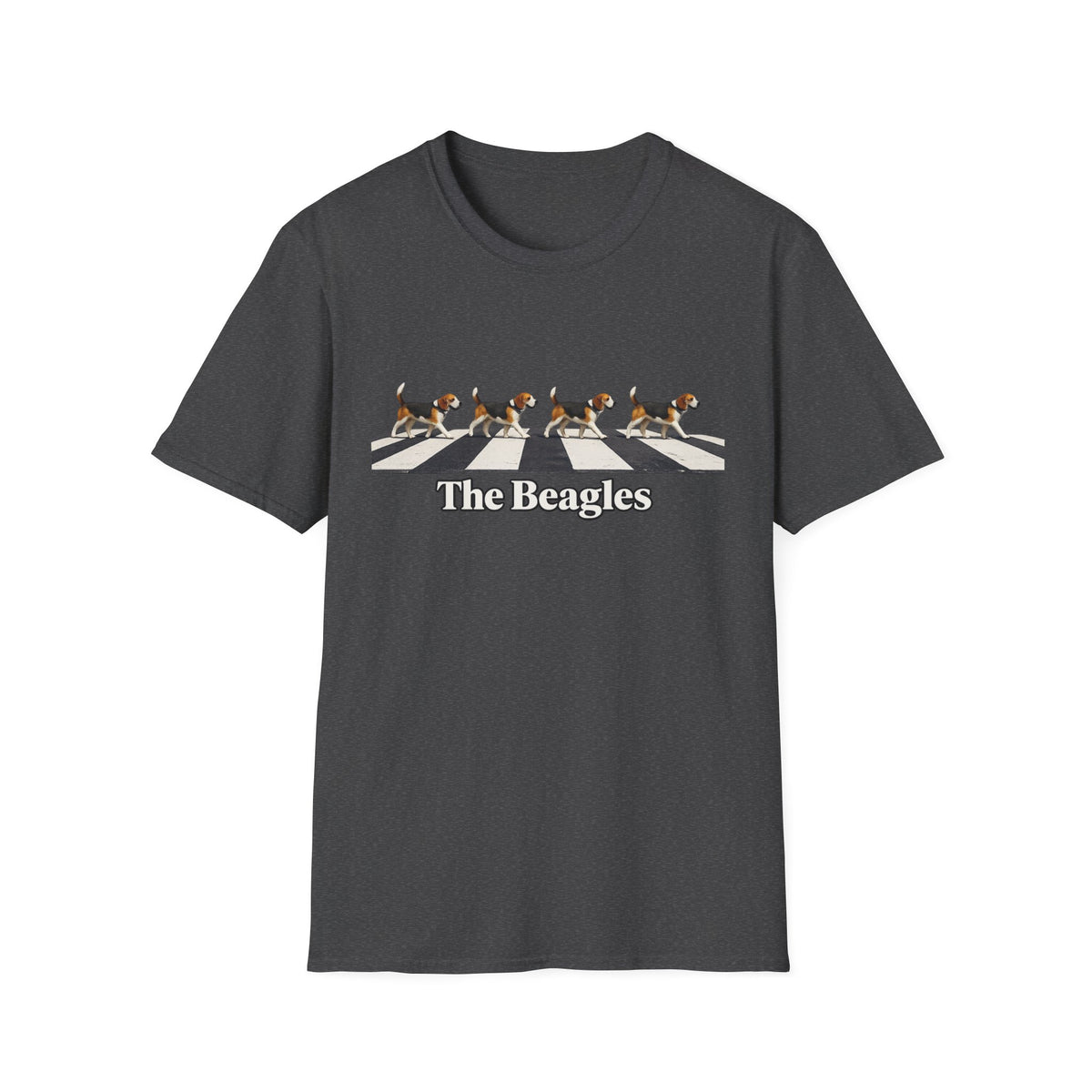 Beagles Crossing T-Shirt — "The Beagles" Abbey Road Style Dog Tee