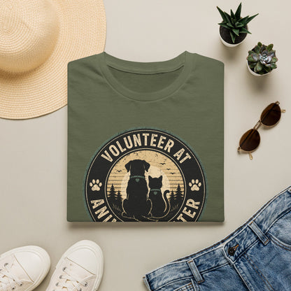 Volunteer at Animal Shelter T-Shirt — Rescue Pet Lover Tee