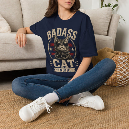 Badass Cat T-Shirt — Retro Sunglasses Cat Graphic Tee